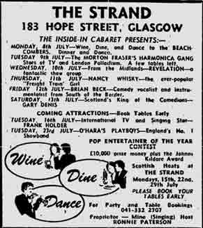 Stand Hope Street advert 1974